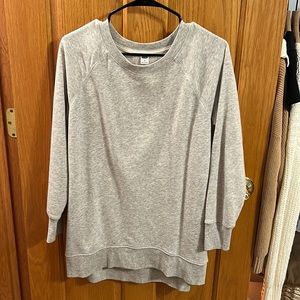 Grey crewneck sweatshirt
